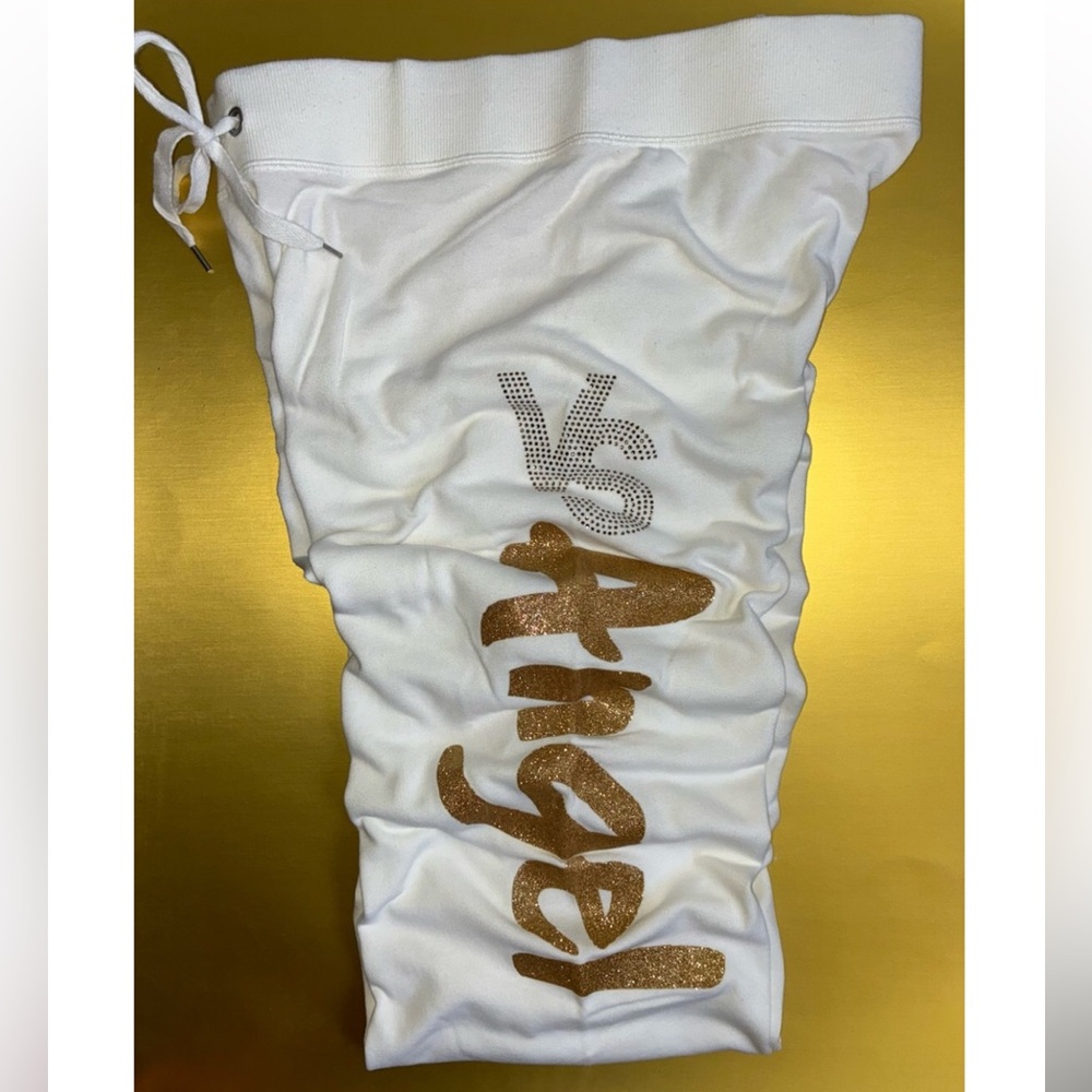 VS - Gold Glitter Angel Script